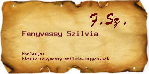 Fenyvessy Szilvia névjegykártya
